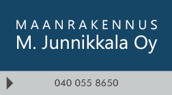 Maanrakennus M. Junnikkala Oy logo